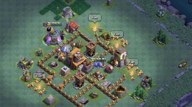 Builder Hall Level 4 Base Trophy