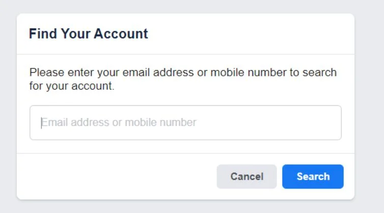 Cara Mencari Akun FB yang Hilang