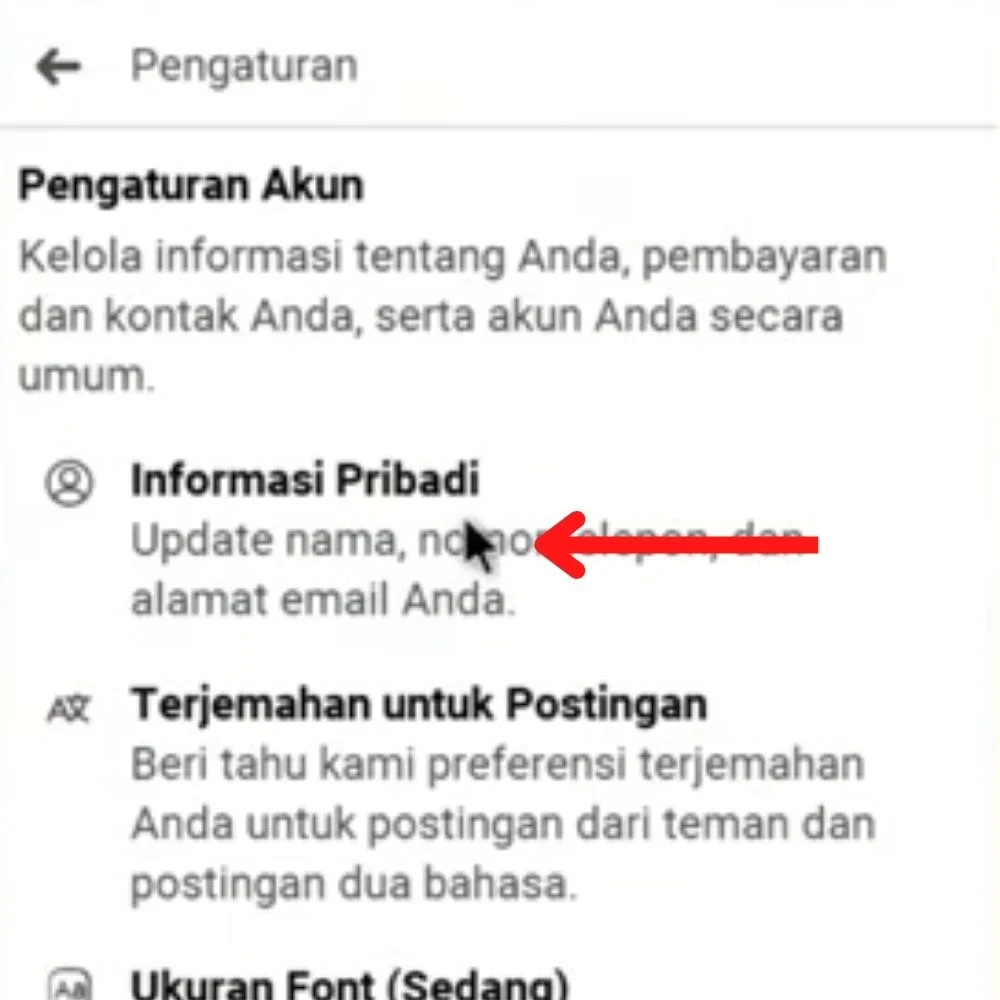 Cara Menghapus Email Utama di FB