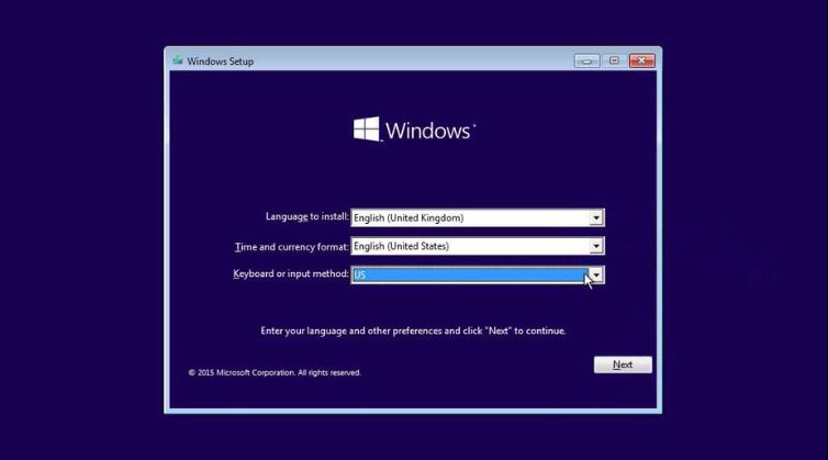 Mulai Install Windows 10