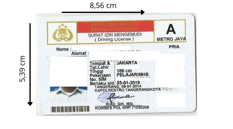 ID Card Ukuran Standar