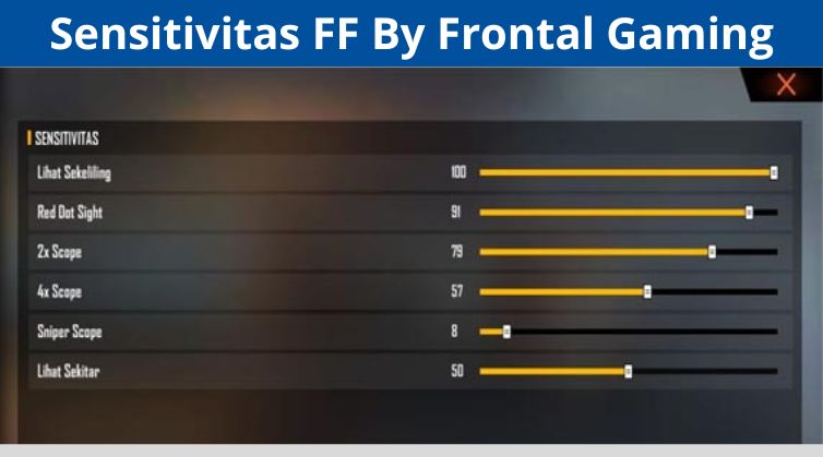 Sensitivitas FF By Frontal Gaming