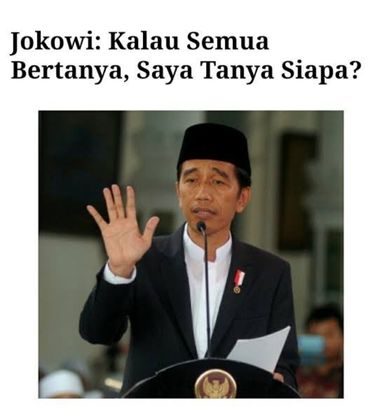 Jokowi Bertanya
